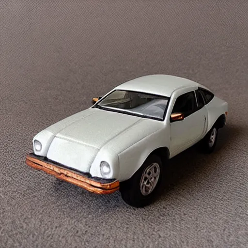 Image similar to velociraptor as a car figurine