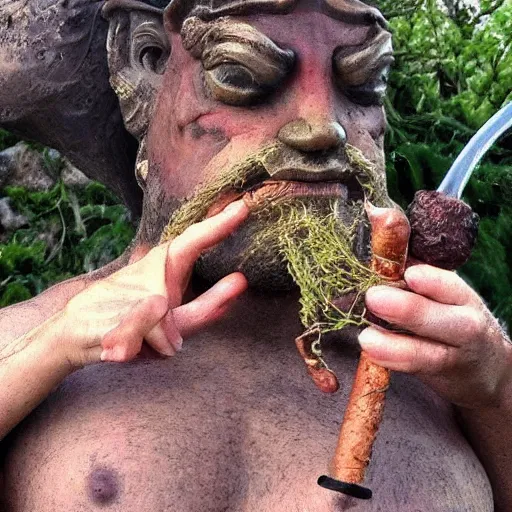 Prompt: wanna meet the gods? asked the sage toad smoking a pipe