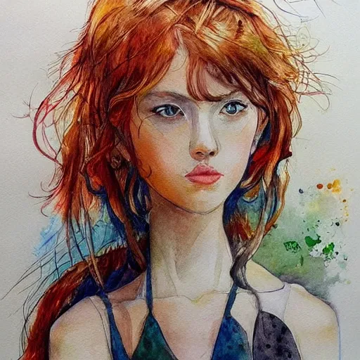 Prompt: water color art on paper,, highly detailed, artstation, masterpiece, award - winning,