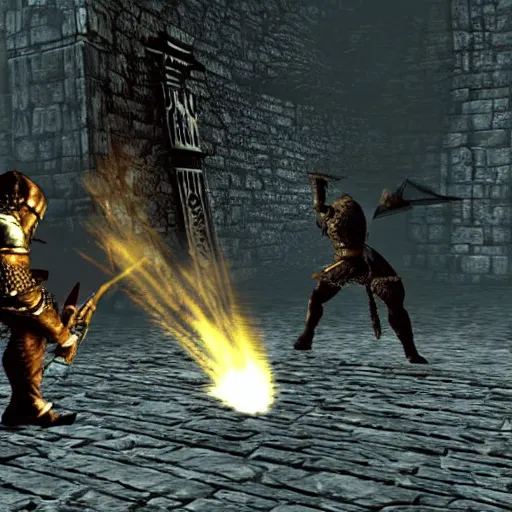 Prompt: screenshot of videogame dark souls for nintendo 6 4