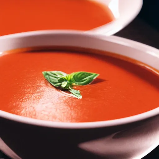 Prompt: kim kardashian in a bowl of tomato soup, photorealism, dynamic lighting, depth of field