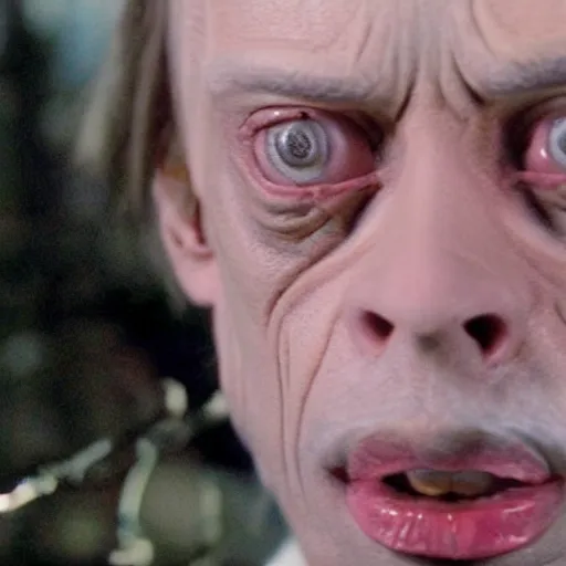 Image similar to Real Stills of Steve Buscemi smaller eyes playing a lord of rings elf in the new upcoming TV show promo ARRIFLEX 435 Camera