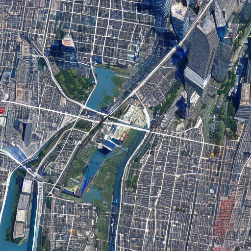 Image similar to New York City, google earth satellite image