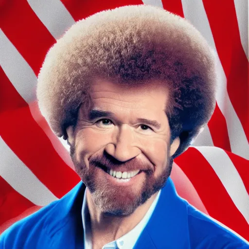 Prompt: Bob Ross President of the United States