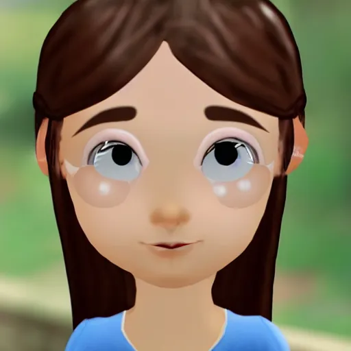 Image similar to a girl character is wearing bar soap on her eyes