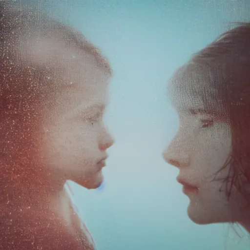 Image similar to girl head and landscape double exposure photography