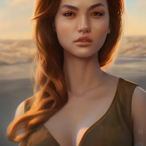 Prompt: portrait of longbeachgriffy, matte painting by artgerm, artstation