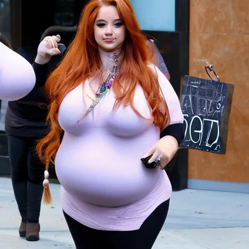 Image similar to Arianna Grande fat suit at Starbucks featuring Earnest paparazzi photography