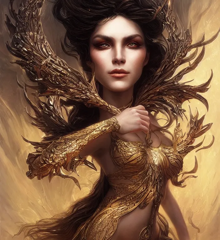 Image similar to unreal engine render + a goddess, smooth, coherent, high detailed, by Karol Bak, featured on artstation, instagram HD, unreal engine