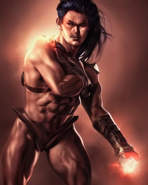 Prompt: The successful warrior is the average man with laser-like focus, artwork by artgerm, gladiator, elegant, seductive, full shot