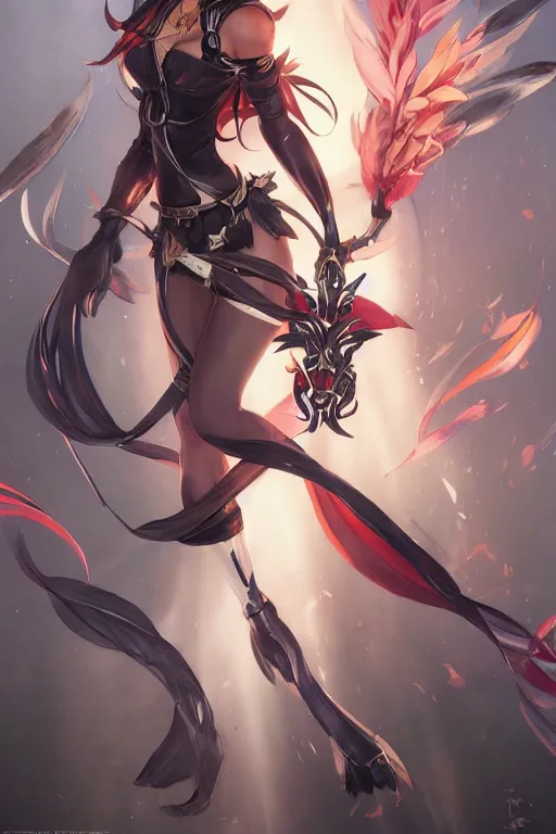 Image similar to Rhiana in a blade and soul spinoff artbook rendered by the artist Hyung tae Kim, Jiyun Chae, Lê Long, Joe Madureira, trending on Artstation by Hyung tae Kim, artbook, Stanley Artgerm Lau, WLOP, Rossdraws , James Gurney