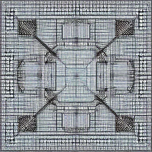 Prompt: symmetric pattern, highly detailed shadows, cubes