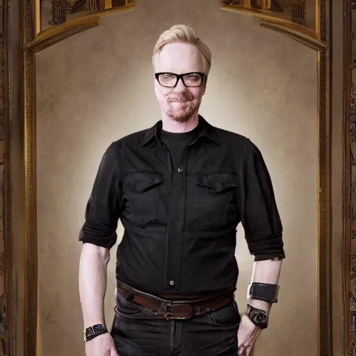 Image similar to adam savage portrait roman emporor