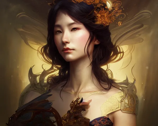 Prompt: photography of fuyuko matsui, deep focus, d & d, fantasy, intricate, elegant, highly detailed, digital painting, artstation, concept art, matte, sharp focus, illustration, hearthstone, art by artgerm and greg rutkowski and alphonse mucha