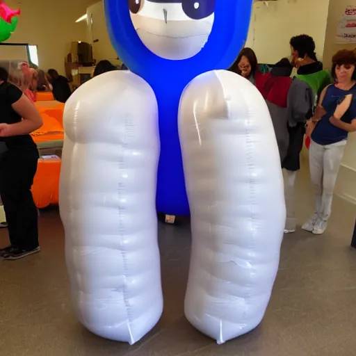 Image similar to an Inflatable human