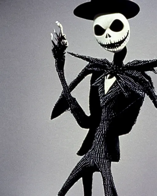 Image similar to David Bowie in nightmare before Christmas