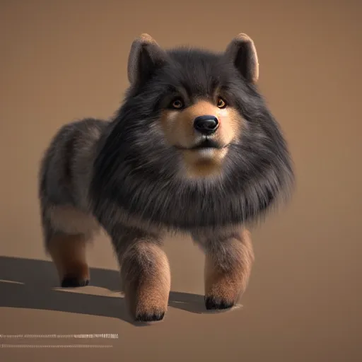 Prompt: long shot of a cute fluffy furry sable slowly disappearing into thin air, natural lighting, ground - level shot, reallusion character creator, 4 k, highly detailed, humourus, fine illustration