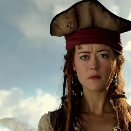 Image similar to film still of mary elizabeth winstead pirates of the carribean 6 ( 2 0 2 4 )