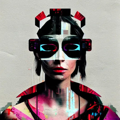 Image similar to Roman cyberpunk Goddess, collage, minimal style, digital painting, 4k, HDR, AI, fashion, smooth, sharp focus, art by Sandra Chevrier, John Hoyland, teamLab