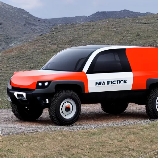 Image similar to fiat cybertruck