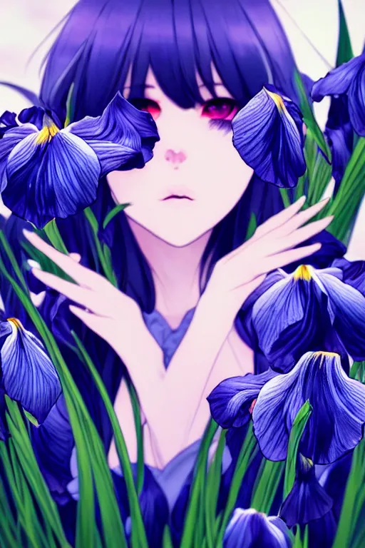 Image similar to a catgirl looking at the most beautiful thing in the world, wide irises, this is beautiful, epic composition, hyper detailed, sharp focus, pinterest trending, sense of awe, 4 k, award winning photography