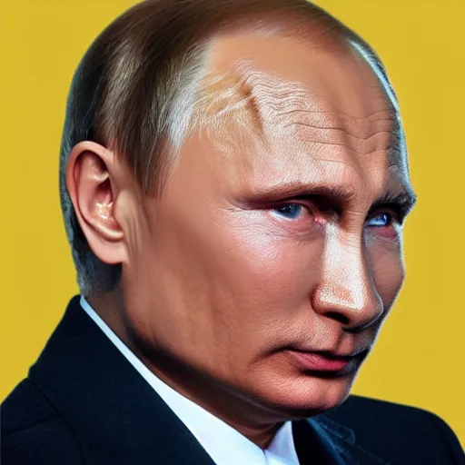 Image similar to vladimir putin wearing cute cat headband. cat ears. cute matte painting