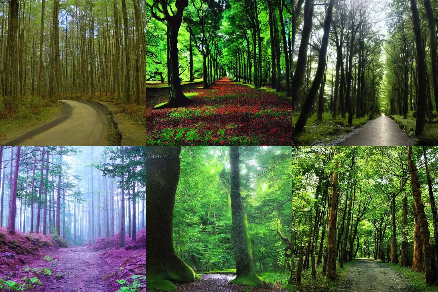 Prompt: a beautiful forest by Miazaki