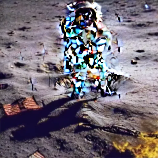 Image similar to the moon landing was fake