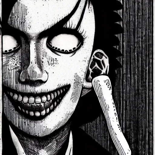 Image similar to Junji Ito manga artwork