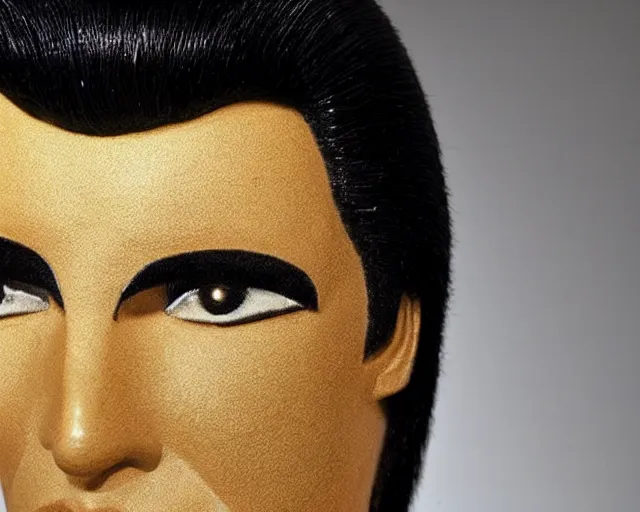 Prompt: plastic elvis hair sells at Christies for $4,000,000