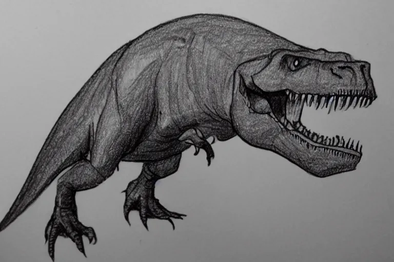 Image similar to how to draw a t - rex