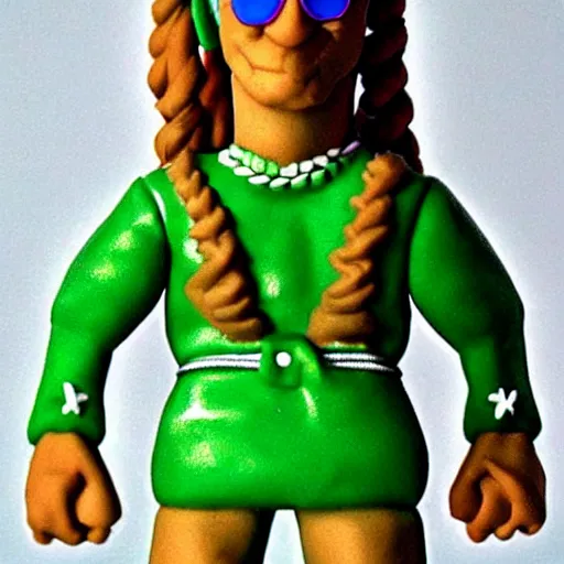 Prompt: jody highroller, made of clay, as a claymation character