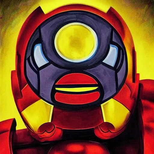 Image similar to “a portrait of a Muppet as Iron Man”