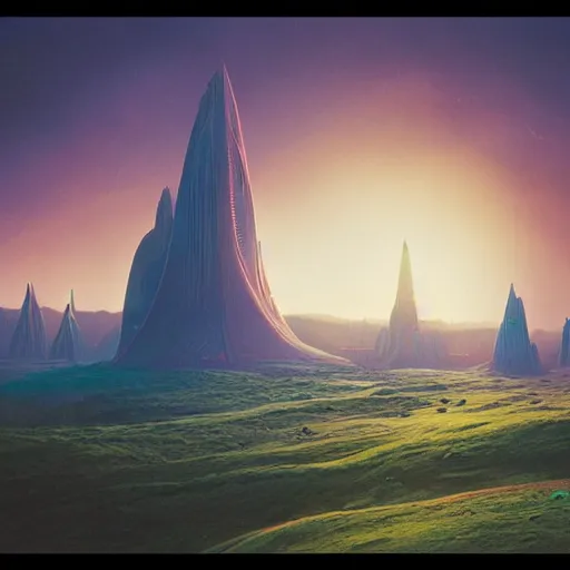 Image similar to A Landscape by Beeple and Jim Burns