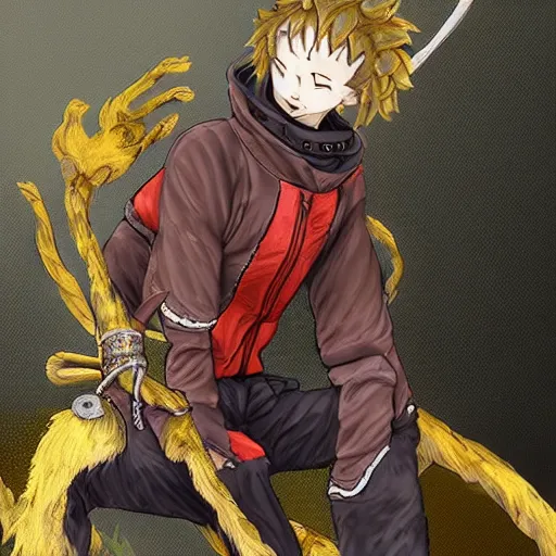 Image similar to !dream Sun Wukong wearing techwear