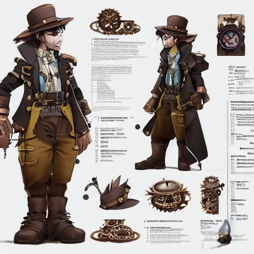 Image similar to a steampunk minion, character concept, character reference sheet. By Makoto Shinkai, Stanley Artgerm Lau, WLOP, Rossdraws, James Jean, Andrei Riabovitchev, Marc Simonetti, krenz cushart, Sakimichan, trending on ArtStation, digital art. Clear and detailed.