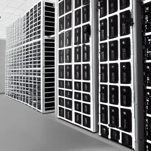 Prompt: the babel tower of datacenter