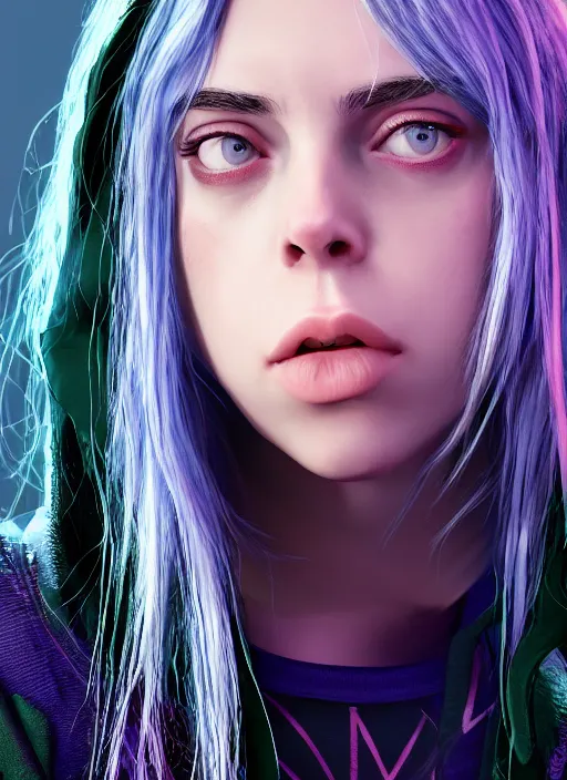 Image similar to Billie Eilish as a video game character, unreal engine render, 4k !dream Madison Beer as a video game character, digital art, unreal engine, unreal engine render, blender render, render, 4k, coherent