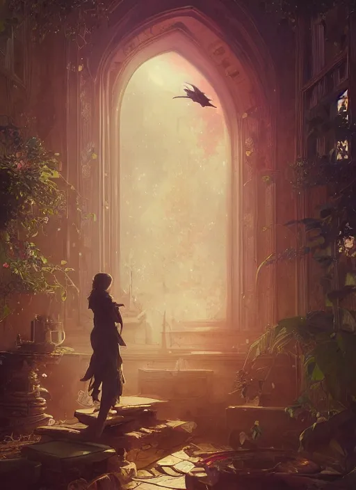 Image similar to highly detailed poster of'i love you ', stephen bliss, unreal engine, fantasy art by greg rutkowski, loish, rhads, ferdinand knab, makoto shinkai and lois van baarle, ilya kuvshinov, rossdraws, tom bagshaw, alphonse mucha, global illumination, radiant light, detailed and intricate environment