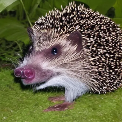 Prompt: sonic the hedge hog trail cam footage