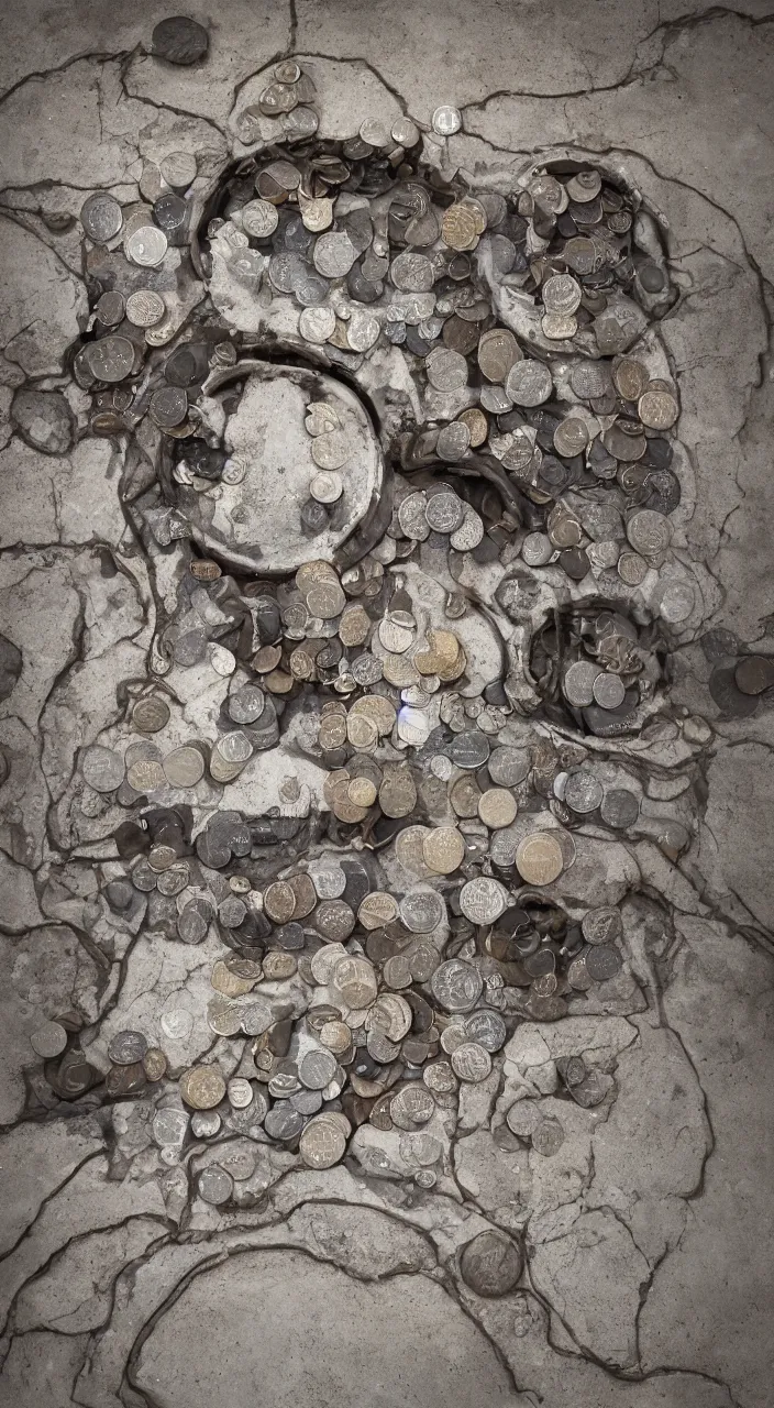 Prompt: a river entering a machine made from clay hearts and producing a coin of water, architectural photograph , infrastructure, kidneys, aorta, glass texture , 8k