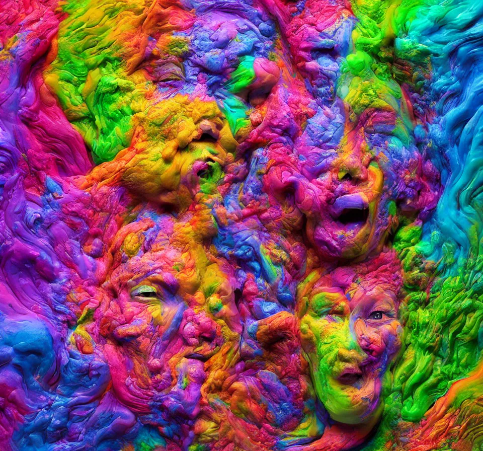 insides of a human head explode outward as a huge mass Stable