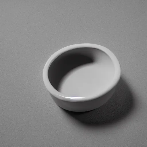 Image similar to an ashtray designed by isamu noguchi, white background, studio photo