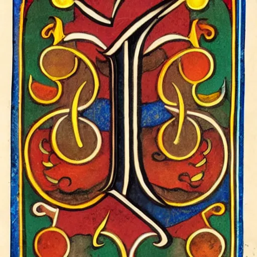 Image similar to illuminated letter b, capital b