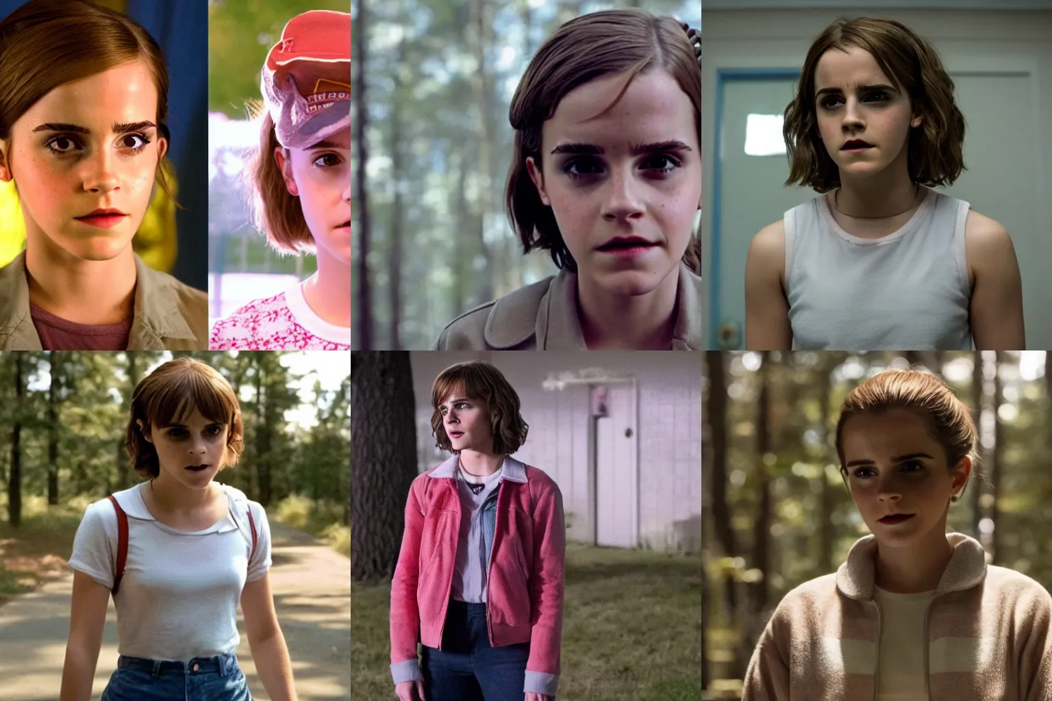 Prompt: Emma Watson in Stranger Things