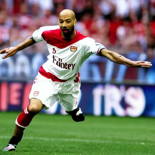 Image similar to Thierry Henry as the King of England