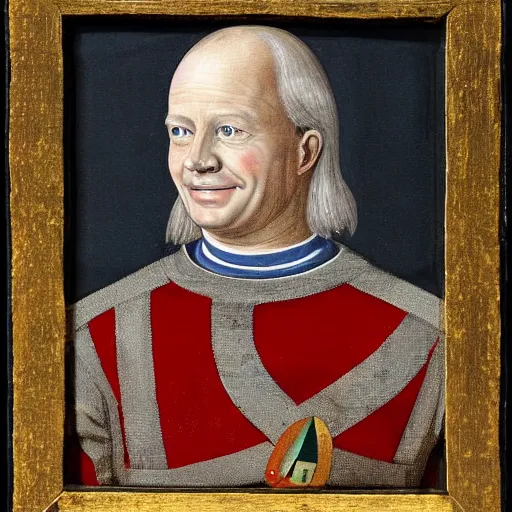 Image similar to medieval painting of carl xvi gustaf