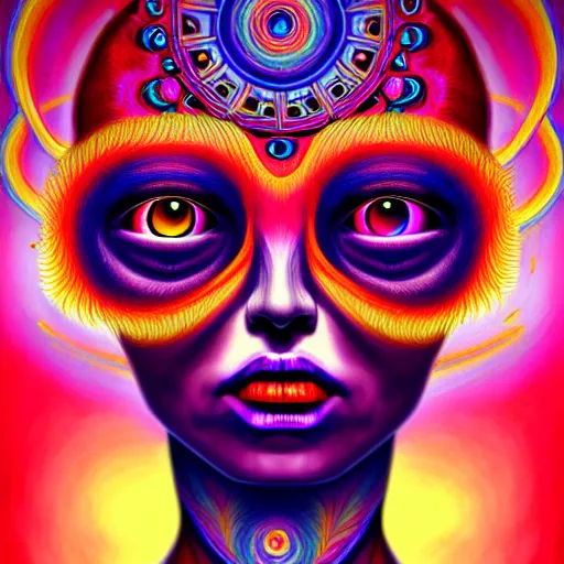 Prompt: An extremely psychedelic portrait of the Third Eye, surreal, LSD, face, detailed, intricate, elegant, lithe, highly detailed, digital painting, artstation, concept art, smooth, sharp focus, illustration