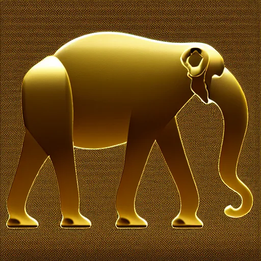 Prompt: golden mammoth, stylized, mappa studio