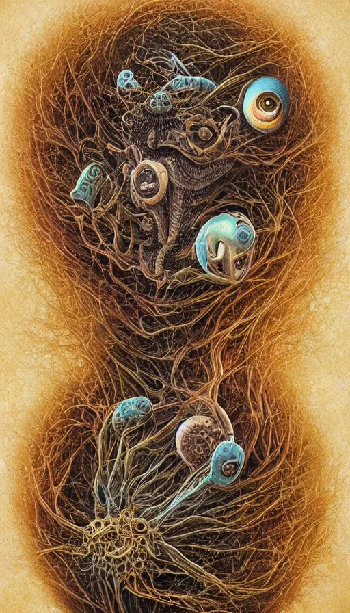 Image similar to The end of an organism, by Naoto Hattori